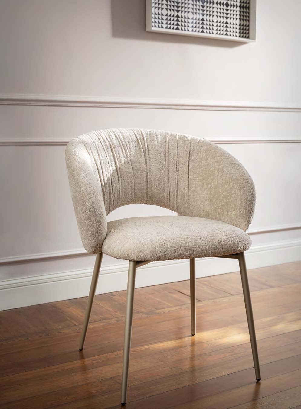 Calligaris Casual Dining Anime Chair Sand Body w/ Pearl Beige Legs